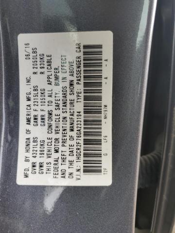 Photo 12 VIN: 1HGCR2F76GA233194 - HONDA ACCORD EX 