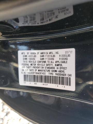 Photo 12 VIN: 1HGCR2F76HA267430 - HONDA ACCORD EX 