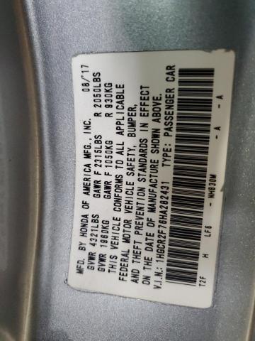 Photo 11 VIN: 1HGCR2F76HA282431 - HONDA ACCORD EX 