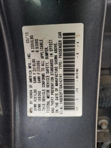 Photo 9 VIN: 1HGCR2F77DA142141 - HONDA ACCORD EX 