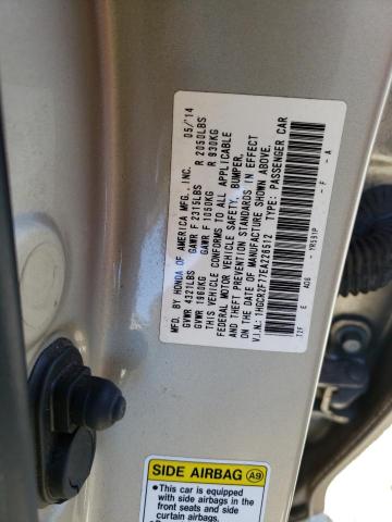 Photo 9 VIN: 1HGCR2F77EA226512 - HONDA ACCORD EX 