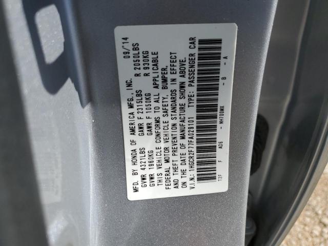 Photo 9 VIN: 1HGCR2F77FA029101 - HONDA ACCORD EX 