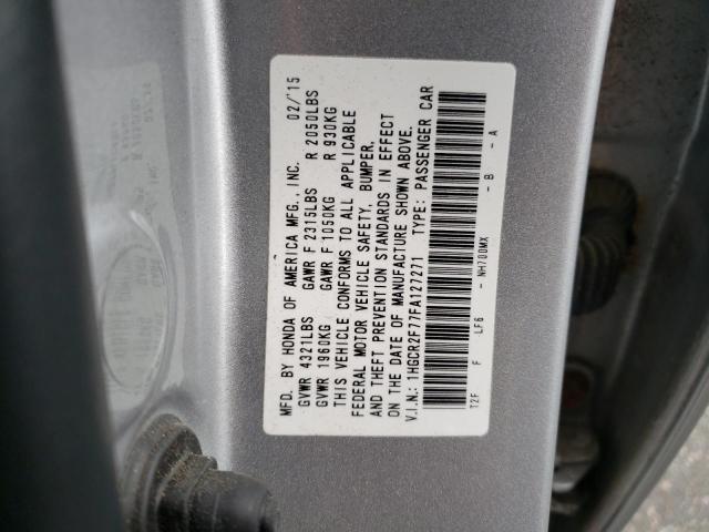 Photo 11 VIN: 1HGCR2F77FA127271 - HONDA ACCORD EX 