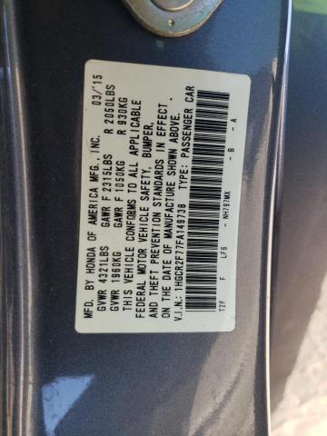 Photo 12 VIN: 1HGCR2F77FA149738 - HONDA ACCORD 