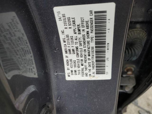 Photo 11 VIN: 1HGCR2F77FA159296 - HONDA ACCORD EX 