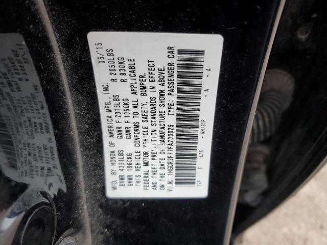 Photo 11 VIN: 1HGCR2F77FA200025 - HONDA ACCORD 