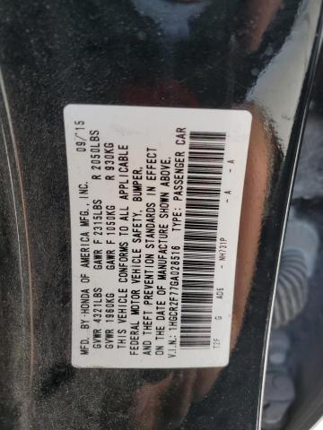 Photo 11 VIN: 1HGCR2F77GA028516 - HONDA ACCORD 