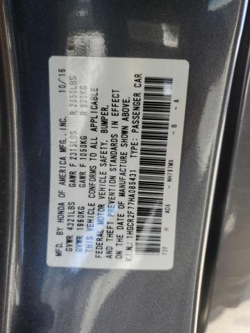 Photo 11 VIN: 1HGCR2F77HA085431 - HONDA ACCORD EX 