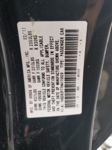 Photo 11 VIN: 1HGCR2F77HA175629 - HONDA ACCORD EX 