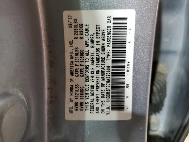 Photo 11 VIN: 1HGCR2F77HA295608 - HONDA ACCORD EX 