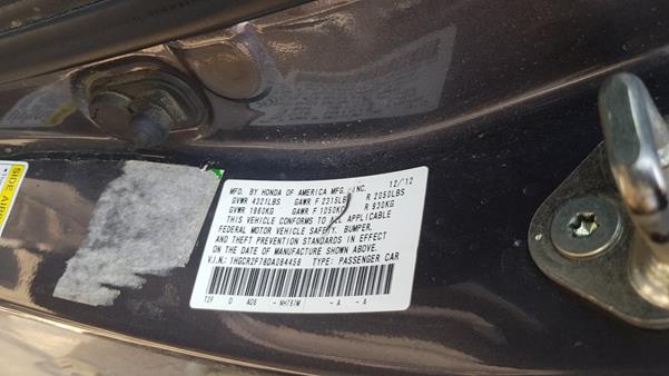 Photo 1 VIN: 1HGCR2F78DA084458 - HONDA ACCORD 