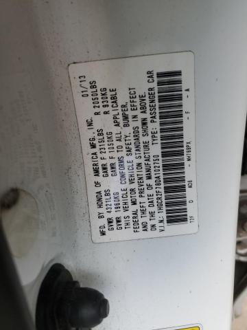 Photo 11 VIN: 1HGCR2F78DA102750 - HONDA ACCORD EX 