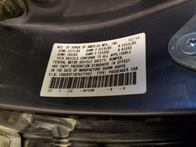 Photo 11 VIN: 1HGCR2F78FA077433 - HONDA ACCORD EX 