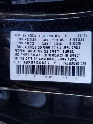 Photo 12 VIN: 1HGCR2F78GA048712 - HONDA ACCORD 