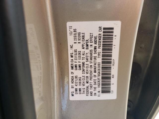 Photo 11 VIN: 1HGCR2F78GA063890 - HONDA ACCORD EX 