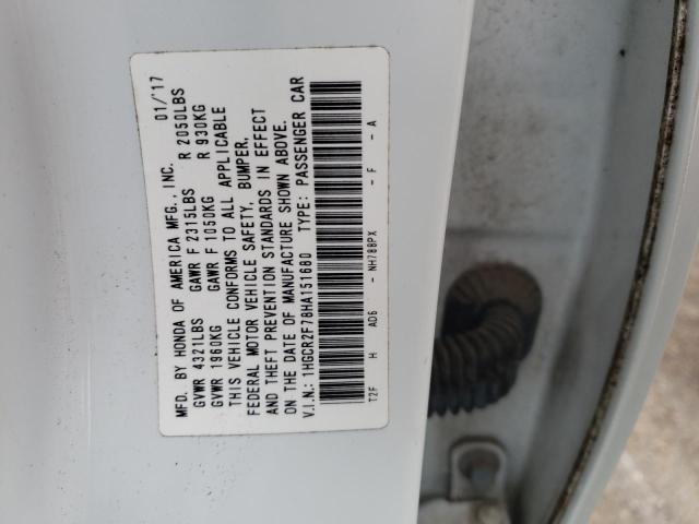 Photo 11 VIN: 1HGCR2F78HA151680 - HONDA ACCORD EX 