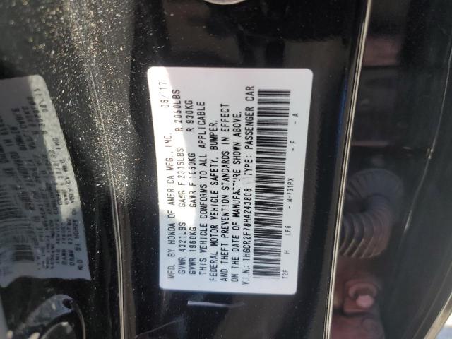 Photo 11 VIN: 1HGCR2F78HA243808 - HONDA ACCORD EX 