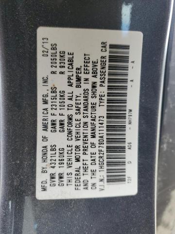 Photo 11 VIN: 1HGCR2F79DA111473 - HONDA ACCORD EX 