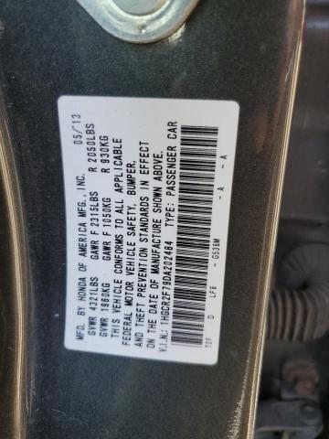 Photo 12 VIN: 1HGCR2F79DA202484 - HONDA ACCORD EX 