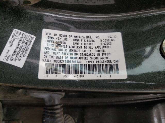 Photo 9 VIN: 1HGCR2F79DA209743 - HONDA ACCORD EX 