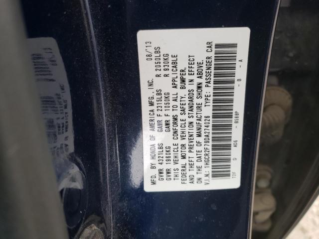 Photo 9 VIN: 1HGCR2F79DA274026 - HONDA ACCORD EX 