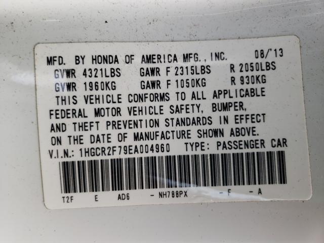 Photo 9 VIN: 1HGCR2F79EA004960 - HONDA ACCORD 