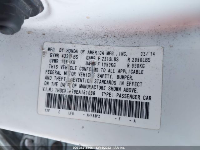 Photo 8 VIN: 1HGCR2F79EA181086 - HONDA ACCORD 