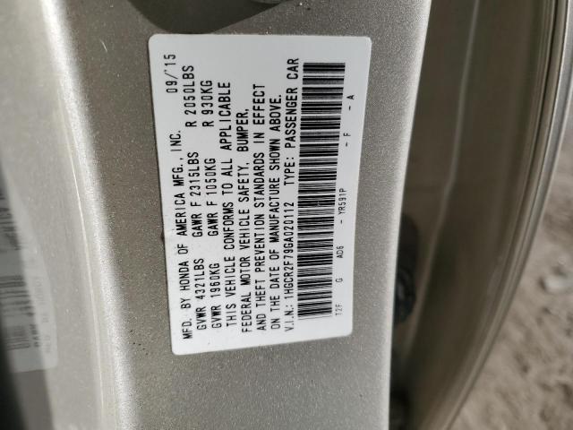 Photo 11 VIN: 1HGCR2F79GA020112 - HONDA ACCORD 