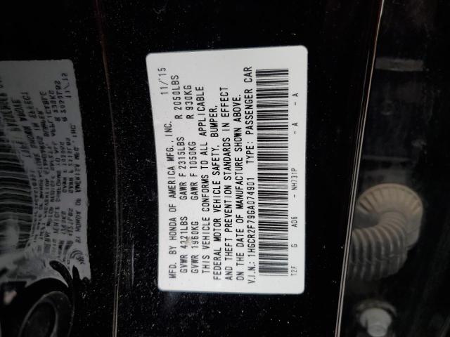 Photo 12 VIN: 1HGCR2F79GA074901 - HONDA ACCORD EX 