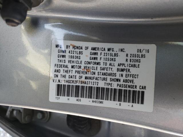 Photo 9 VIN: 1HGCR2F79HA071272 - HONDA ACCORD EX 