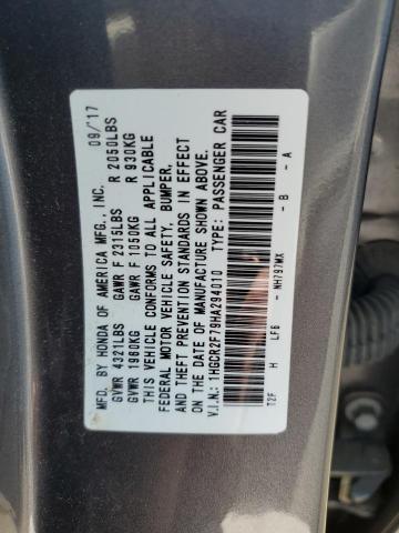 Photo 12 VIN: 1HGCR2F79HA294010 - HONDA ACCORD EX 