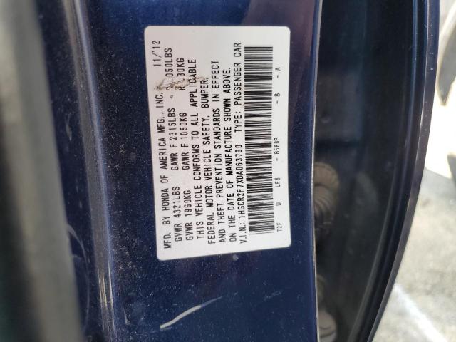 Photo 12 VIN: 1HGCR2F7XDA063790 - HONDA ACCORD EX 