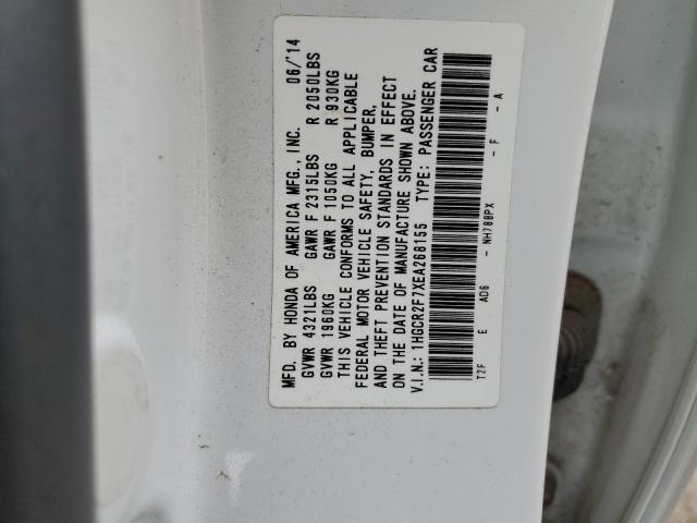 Photo 11 VIN: 1HGCR2F7XEA268155 - HONDA ACCORD EX 