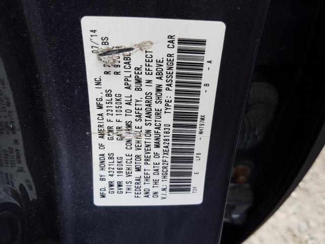 Photo 9 VIN: 1HGCR2F7XEA281830 - HONDA ACCORD EX 