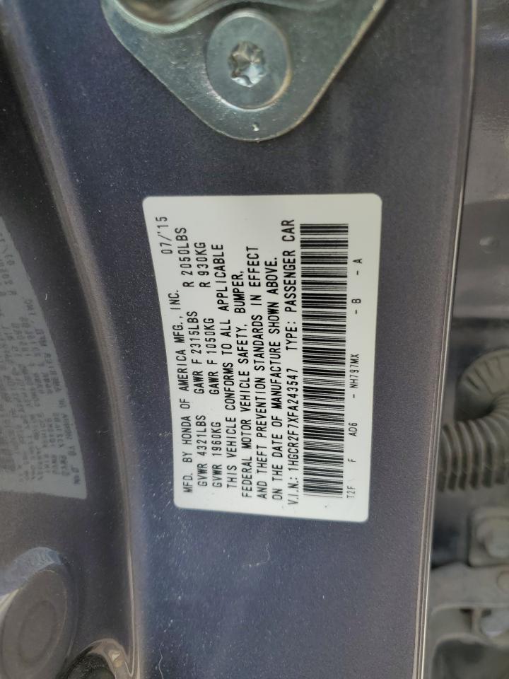 Photo 11 VIN: 1HGCR2F7XFA243547 - HONDA ACCORD 