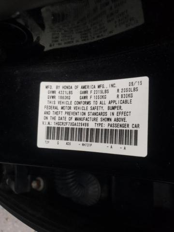 Photo 11 VIN: 1HGCR2F7XGA029496 - HONDA ACCORD 