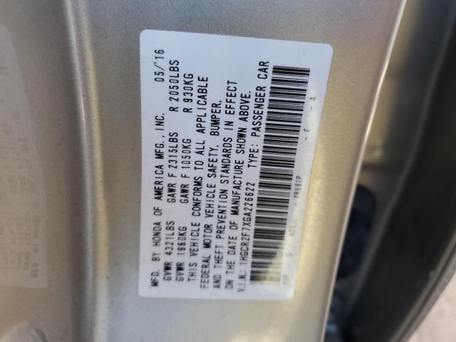 Photo 11 VIN: 1HGCR2F7XGA226622 - HONDA ACCORD 