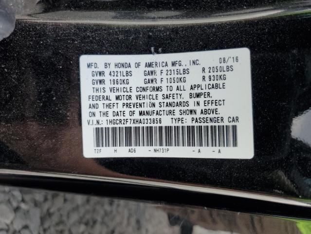 Photo 11 VIN: 1HGCR2F7XHA033856 - HONDA ACCORD EX 