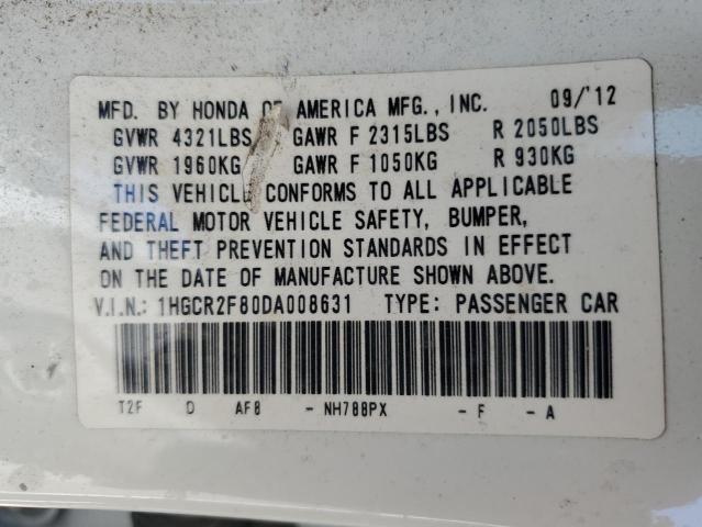 Photo 11 VIN: 1HGCR2F80DA008631 - HONDA ACCORD 