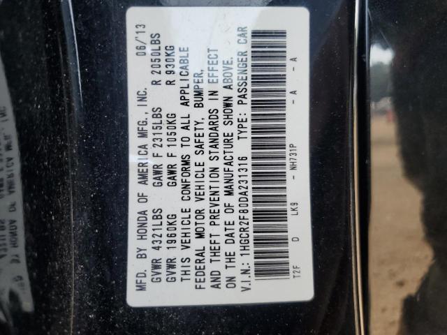 Photo 11 VIN: 1HGCR2F80DA231316 - HONDA ACCORD EXL 