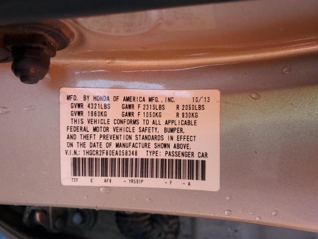 Photo 12 VIN: 1HGCR2F80EA058348 - HONDA ACCORD 