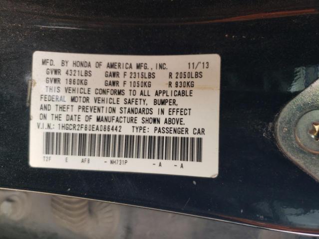 Photo 11 VIN: 1HGCR2F80EA086442 - HONDA ACCORD EXL 