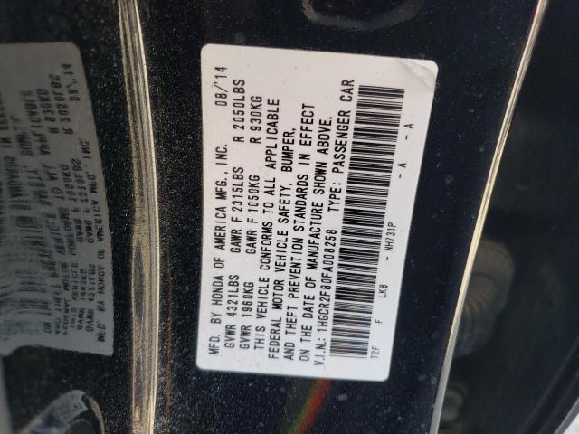 Photo 11 VIN: 1HGCR2F80FA008258 - HONDA ACCORD EXL 