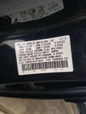 Photo 9 VIN: 1HGCR2F80FA108876 - HONDA ACCORD EXL 