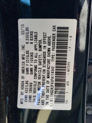 Photo 11 VIN: 1HGCR2F80FA116542 - HONDA ACCORD EXL 