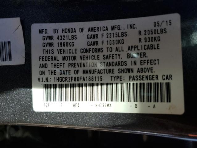 Photo 11 VIN: 1HGCR2F80FA188115 - HONDA ACCORD 