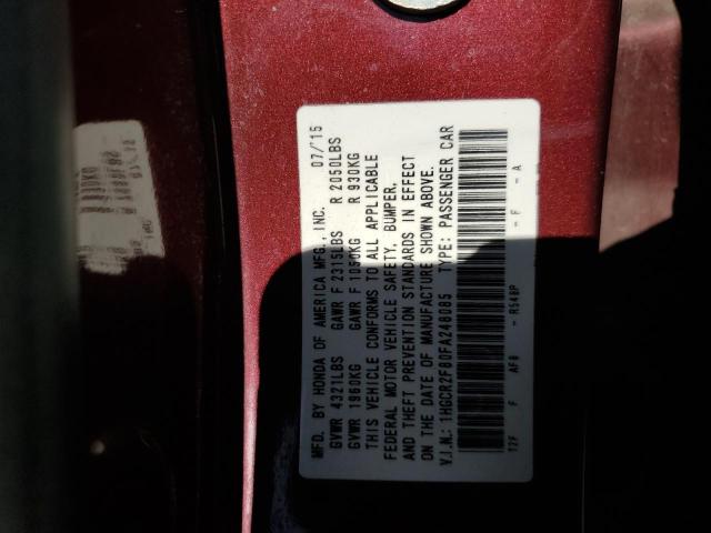 Photo 11 VIN: 1HGCR2F80FA248085 - HONDA ACCORD EXL 