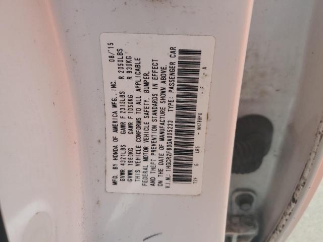 Photo 11 VIN: 1HGCR2F80GA005233 - HONDA ACCORD 