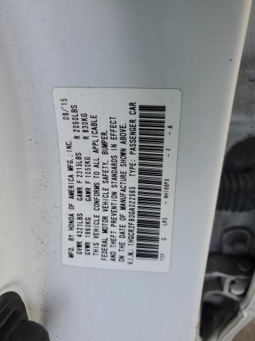 Photo 11 VIN: 1HGCR2F80GA022565 - HONDA ACCORD EXL 