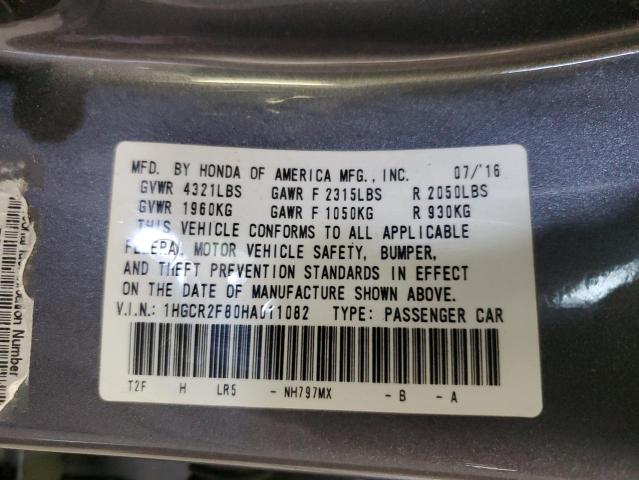 Photo 11 VIN: 1HGCR2F80HA011082 - HONDA ACCORD EXL 